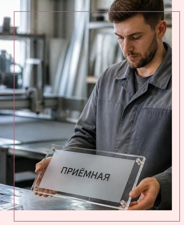 Таблички из оргстекла на заказ в Торжке от 3987 р. | Аванза-Трж